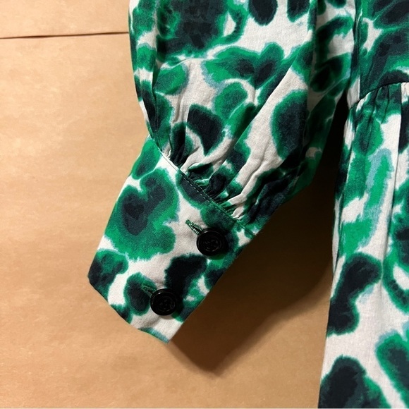 Baum und Pferdgarten Anise Dress Floating Flower Green Popover Mini Size XS (34) - Picture 11 of 12